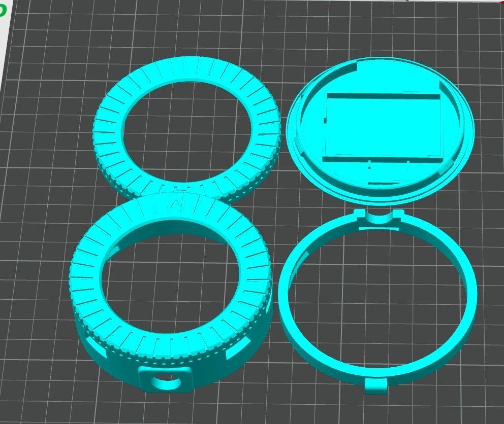 3D model of the first case parts